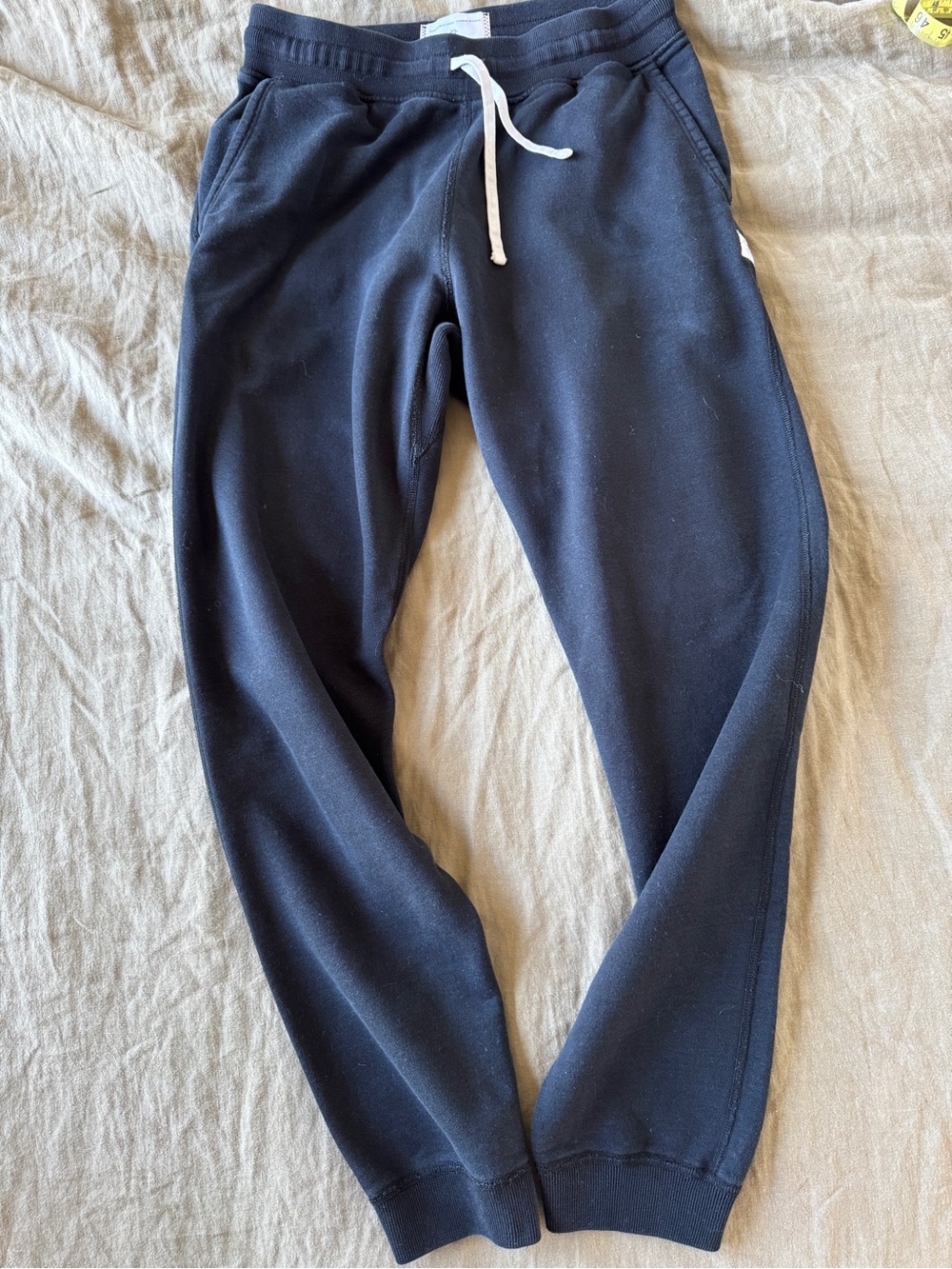 Reigning Champ Black Slim Fit Jogger Sweatpants